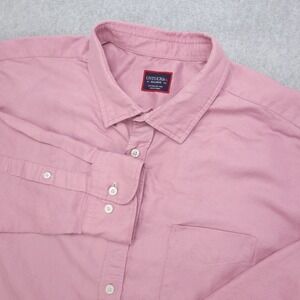 UNTUCKit Shirt Mens XXL Rose Pink 55% Linen 45%‎ Tencel Button Front